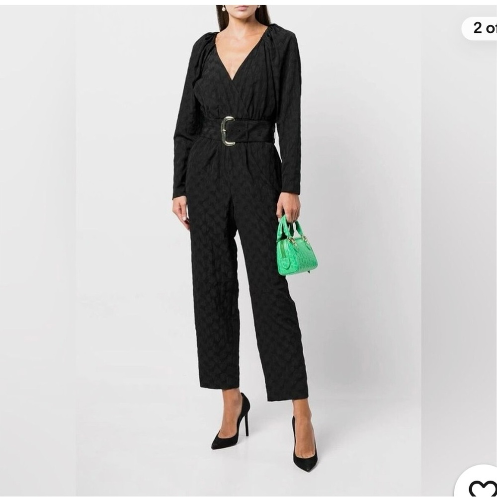 NWT Tanya Taylor Talisia belted jumpsuit, tapered leg and ankle-length. Size XS